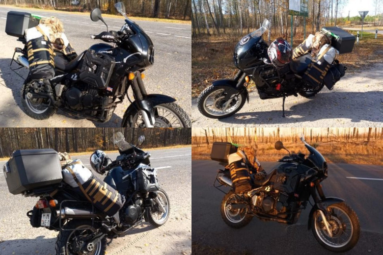 Примеры безрамочной системы на мотоциклах.