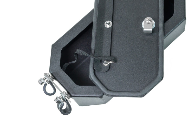 Тулбокс восьмиугольный На багажную рамку, с боковой дверцей, для инструментов