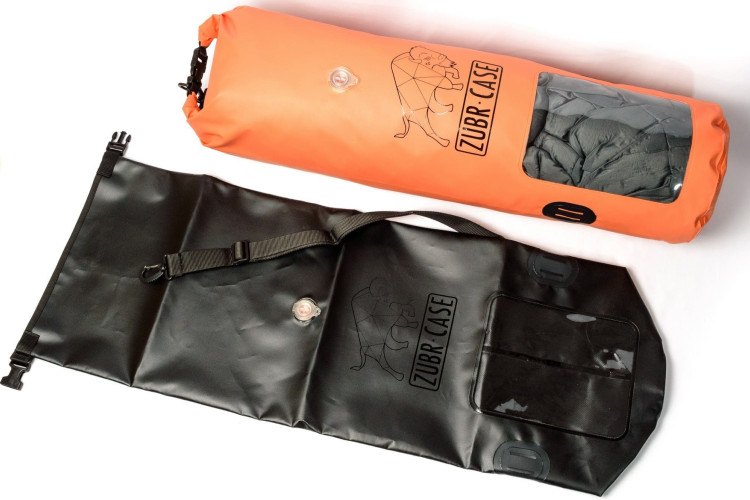 Гермомешок ZubrBag 40 Боковой с наплечным ремнем и спускным клапаном