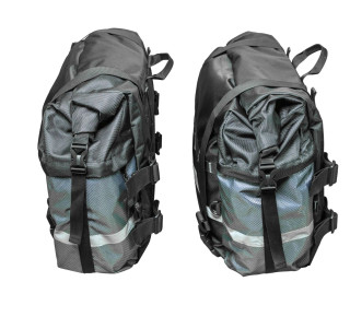 Мотосумки боковые ZubrBag 35+30 Разноширокие на багажные рамки