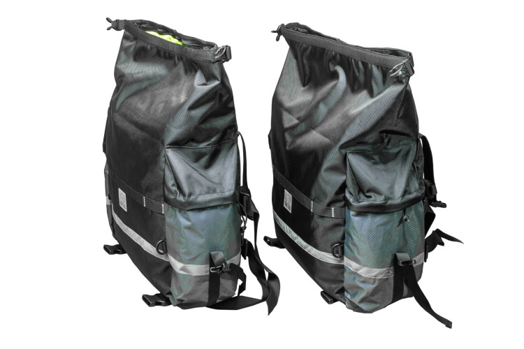 Мотосумки боковые ZubrBag 35+30 Разноширокие на багажные рамки