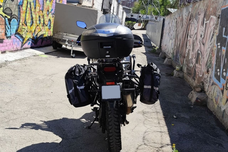 Мотосумки боковые ZubrBag 35+30 Разноширокие на багажные рамки