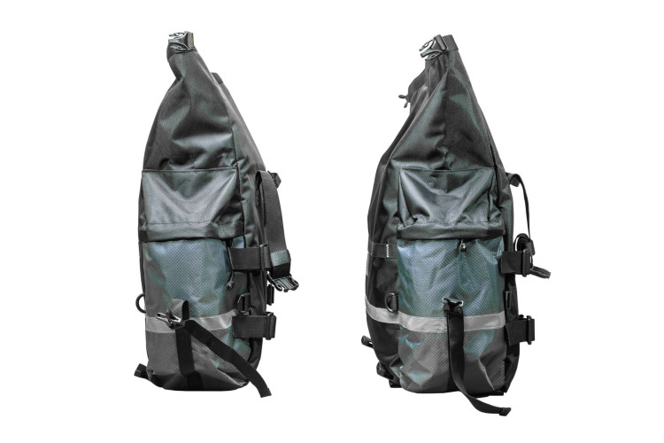 Мотосумки боковые ZubrBag 35+30 Разноширокие на багажные рамки
