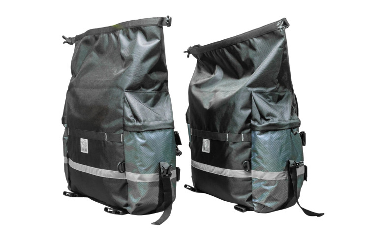 Мотосумки боковые ZubrBag 35+30 Разноширокие на багажные рамки