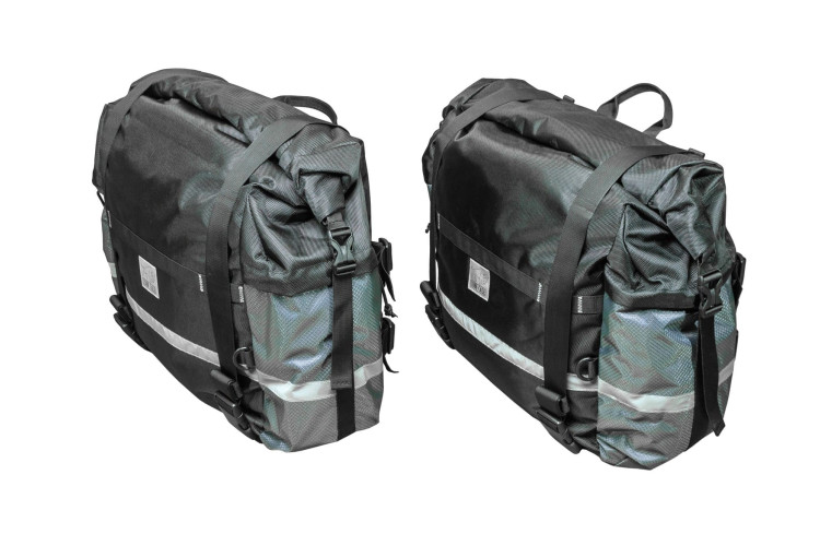 Мотосумки боковые ZubrBag 35+30 Разноширокие на багажные рамки