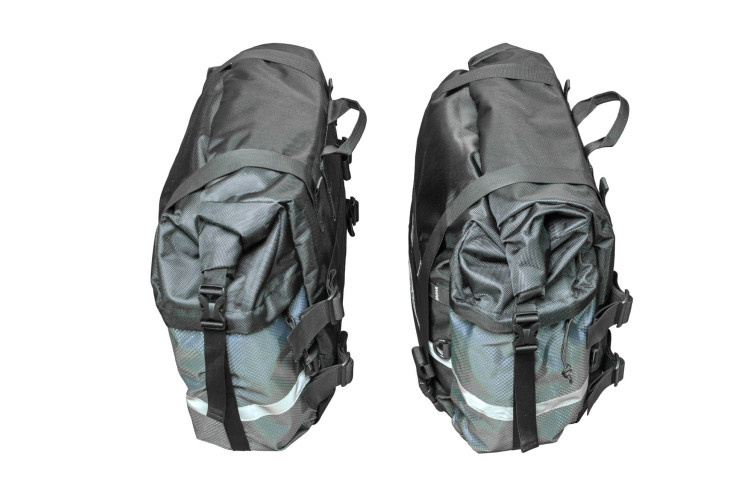 Мотосумки боковые ZubrBag 35+30 Разноширокие на багажные рамки
