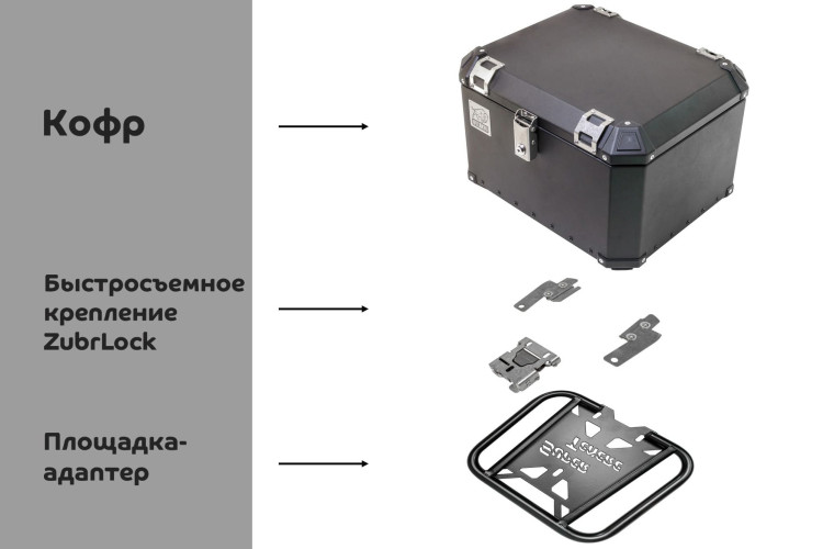 Адаптер топкейса XT1200Z Yamaha Super Tenere 2010-2020 для центрального кофра